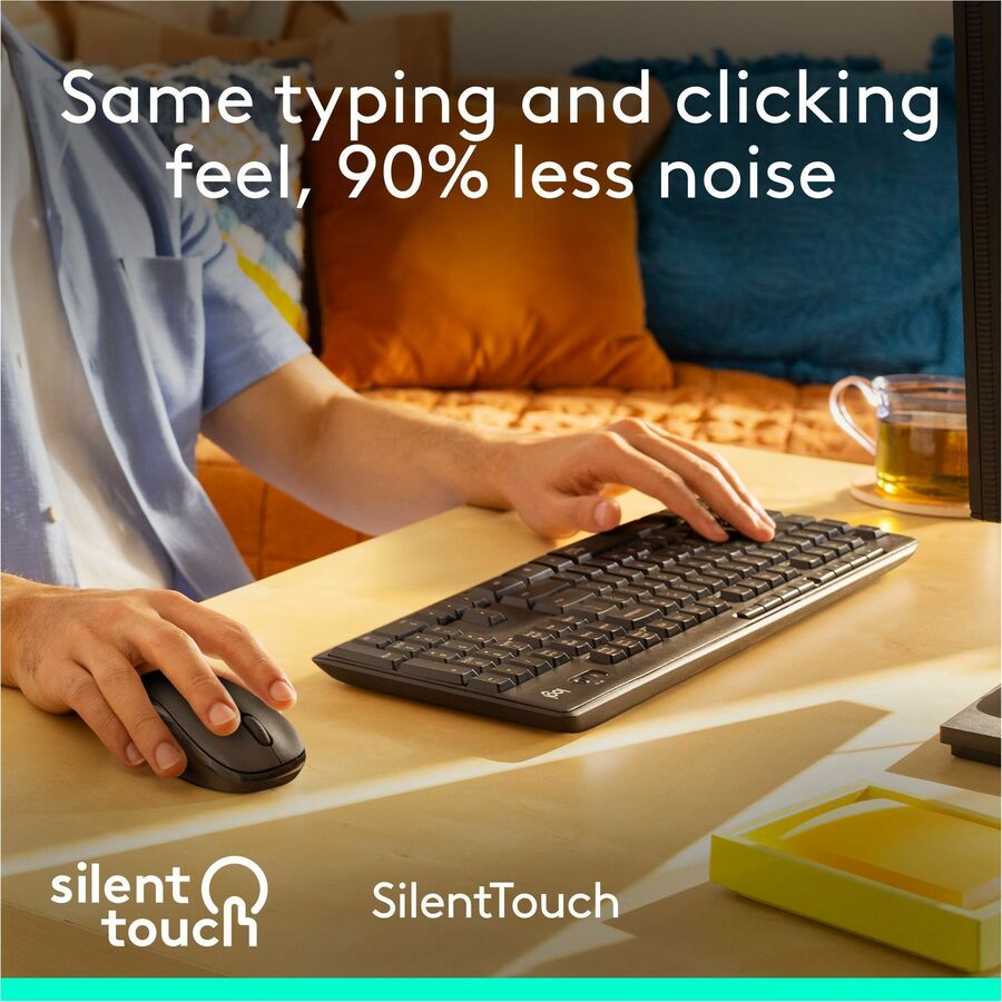 Logitech Silent Wireless Keyboard and Mouse - 920-009782