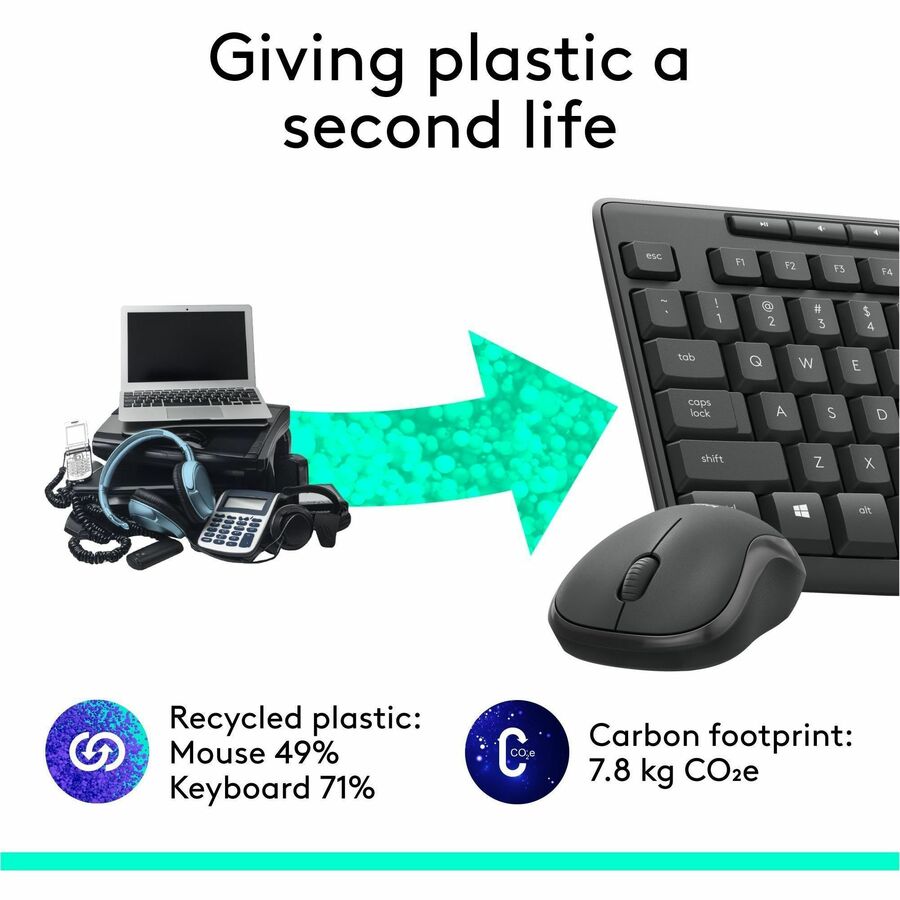 Logitech Silent Wireless Keyboard and Mouse - 920-009782