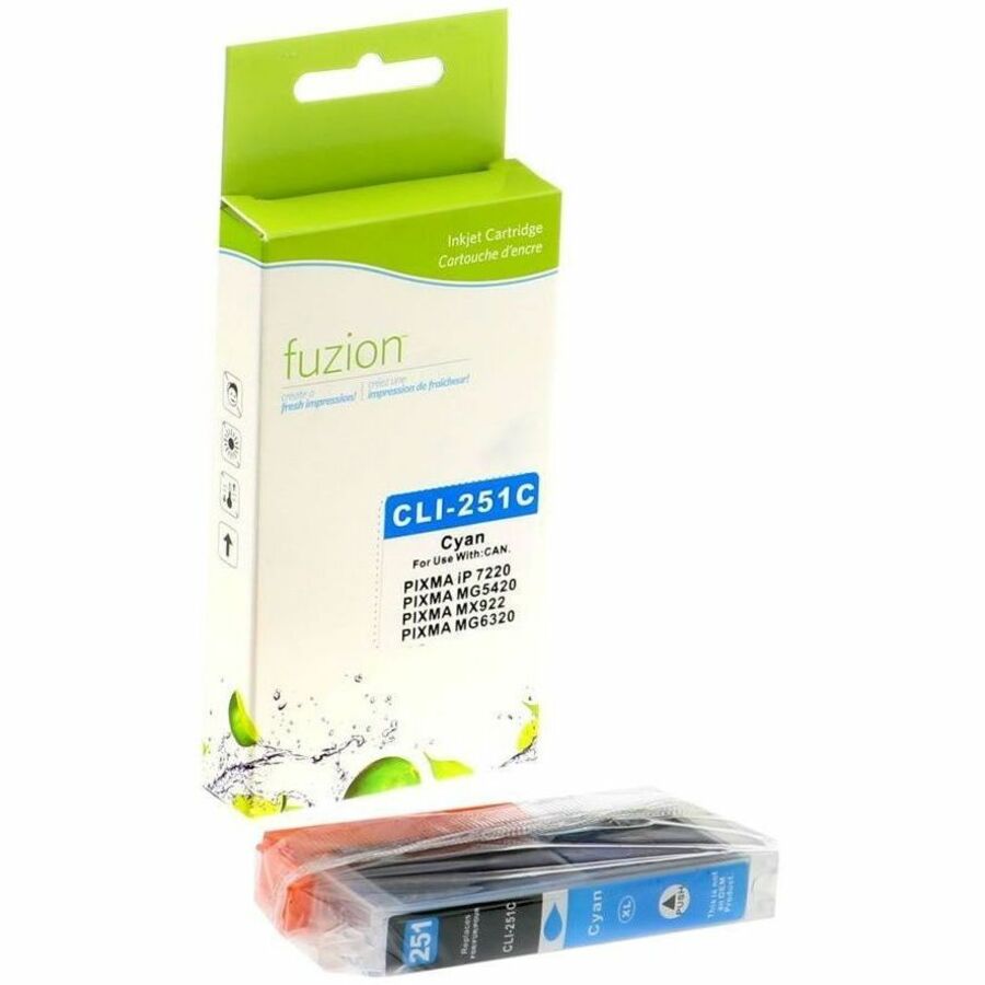 fuzion Inkjet Ink Cartridge CLI-251XL, CLI251XLM - Cyan - 1 Each