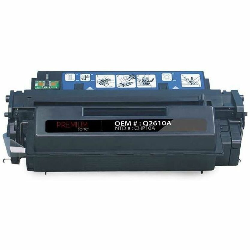 Premium Tone Toner Cartridge - Alternative for Hewlett Packard Q2610A / 10A - Black - CHP10A