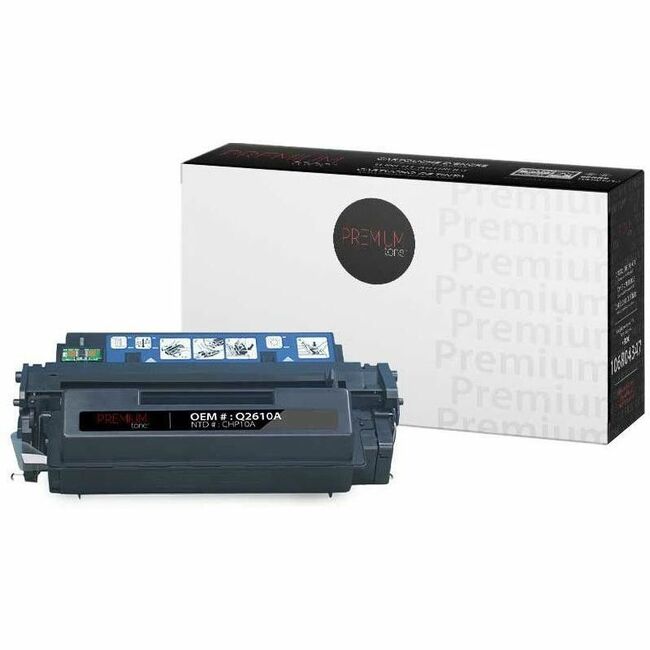 Premium Tone Toner Cartridge - Alternative for Hewlett Packard Q2610A / 10A - Black