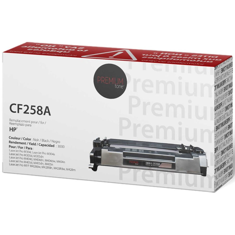 Premium Tone Toner Cartridge - Alternative for Hewlett Packard CF258A / 58A - Black - NCHPCF258A