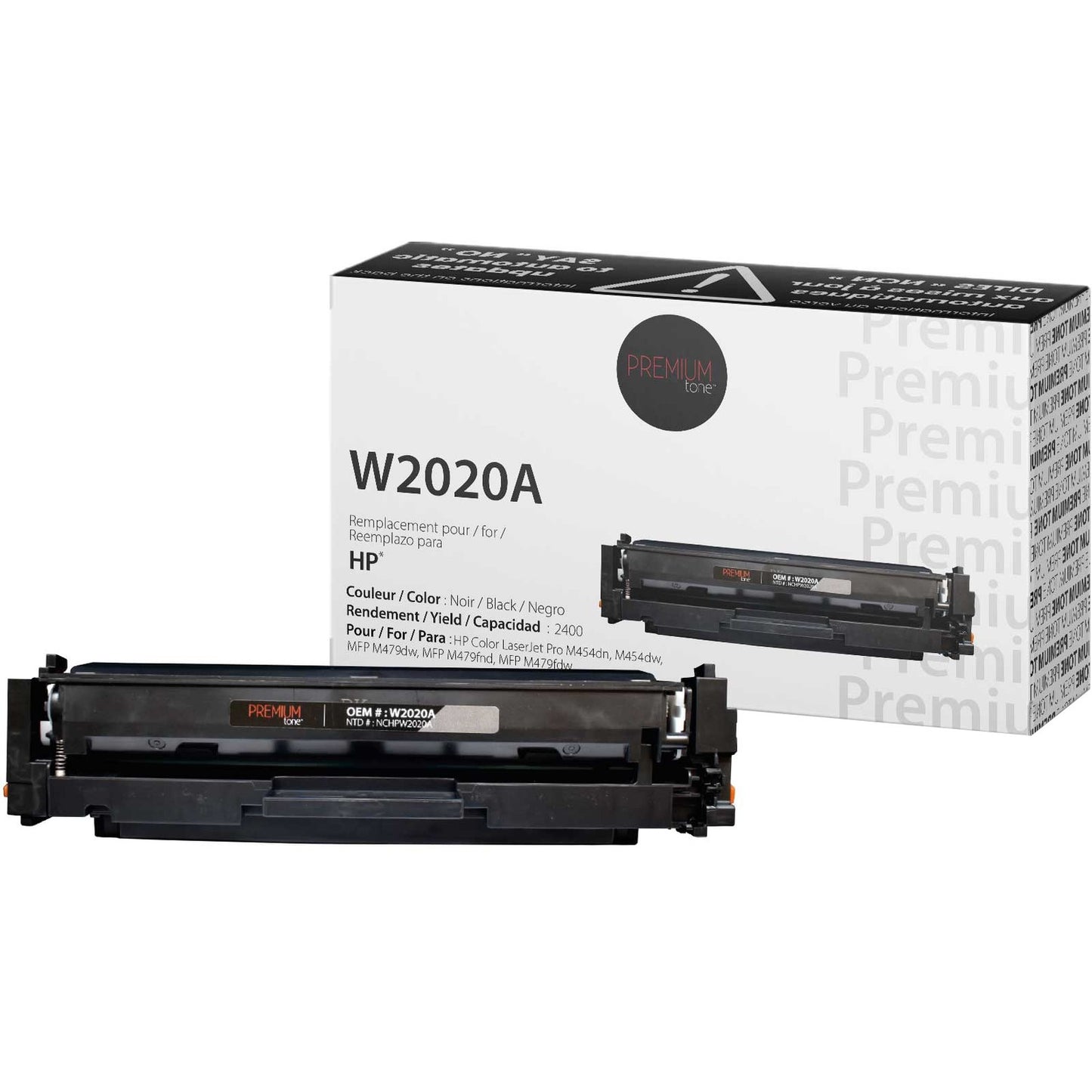 Premium Tone Toner Cartridge - Alternative for Hewlett Packard W2020A / 414A - Black
