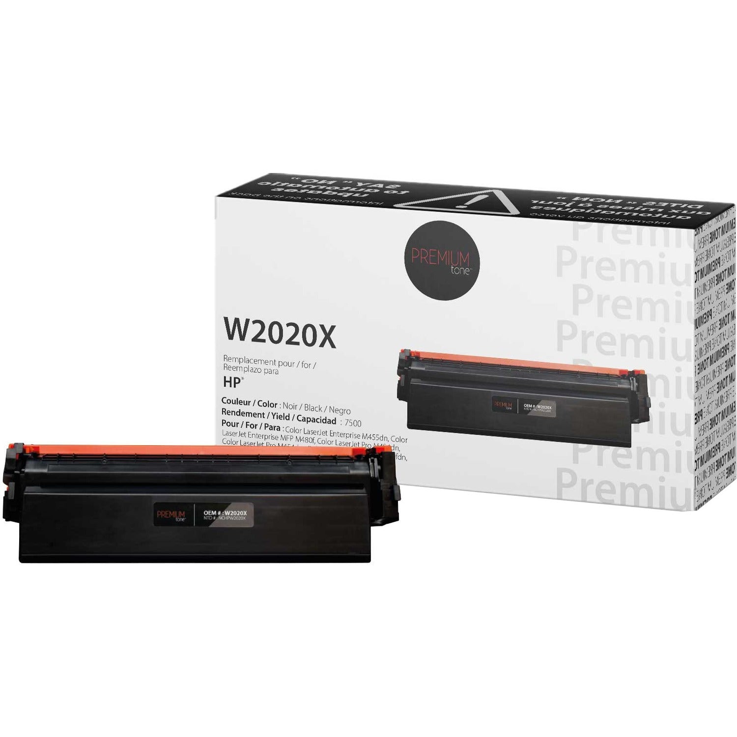 Premium Tone Toner Cartridge - Alternative for Hewlett Packard W2020X / 414X - Black