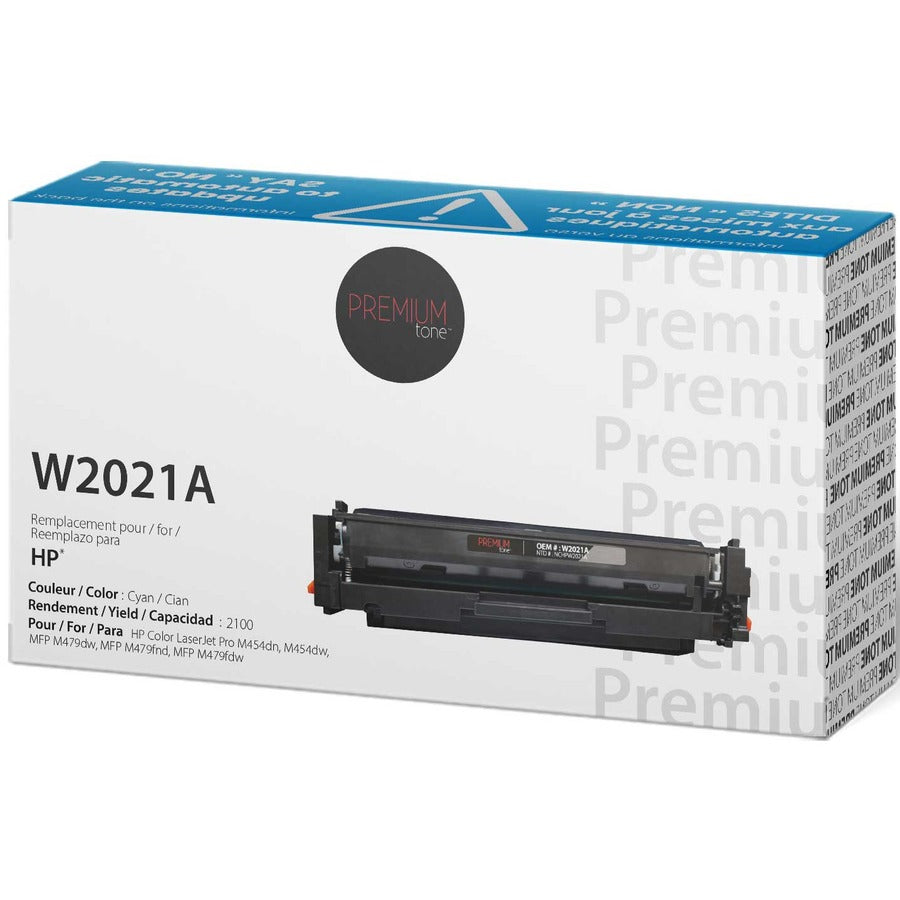 Premium Tone Toner Cartridge - Alternative for Hewlett Packard W2021A / 414A - Cyan - NCHPW2021A