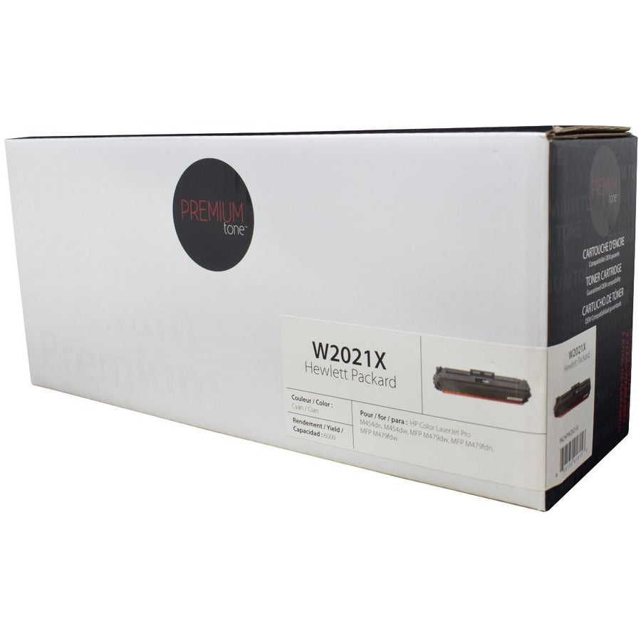 Premium Tone Toner Cartridge - Alternative for Hewlett Packard W2021X / 414X - Cyan - NCHPW2021X