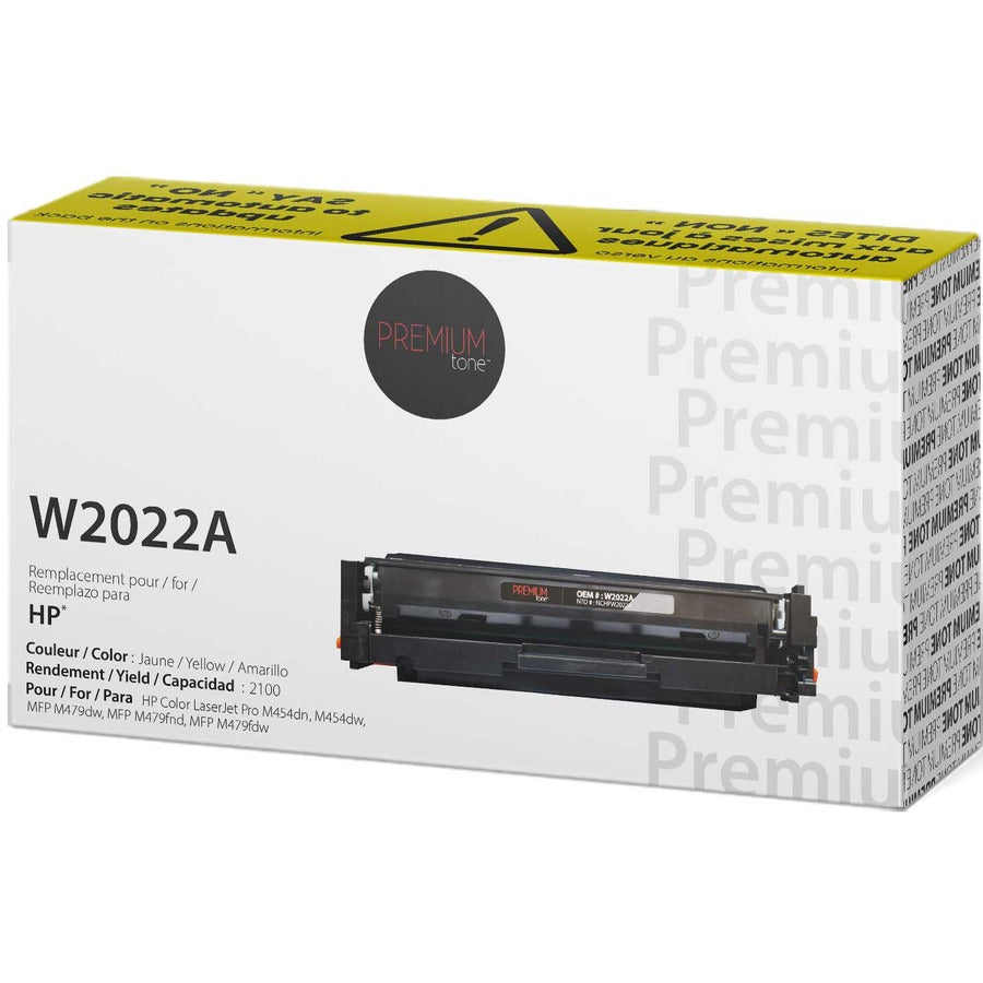 Premium Tone Toner Cartridge - Alternative for Hewlett Packard W2022A / 414A - Yellow - NCHPW2022A