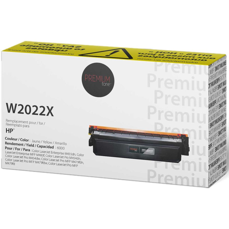 Premium Tone Toner Cartridge - Alternative for Hewlett Packard W2022X / 414X - Yellow - NCHPW2022X