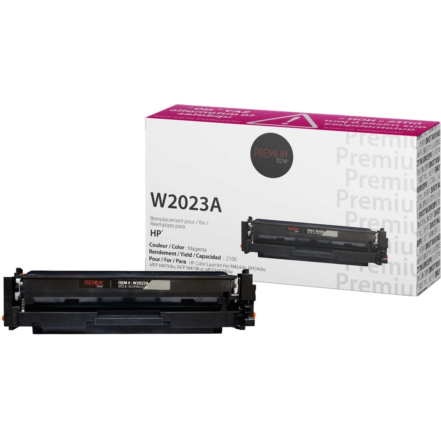 Premium Tone Toner Cartridge - Alternative for Hewlett Packard W2023A / 414A - Magenta