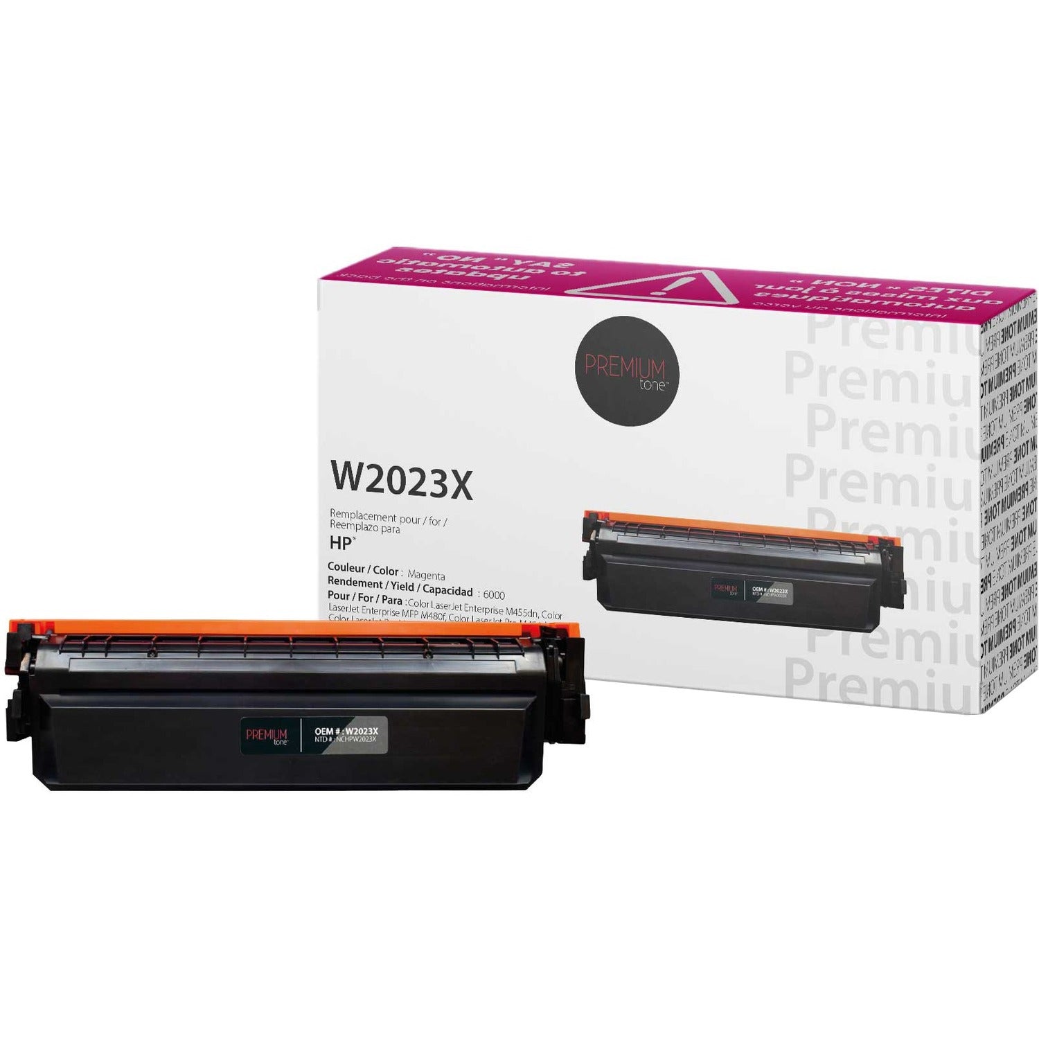 Premium Tone Toner Cartridge - Alternative for Hewlett Packard 414X / W2023X - Magenta