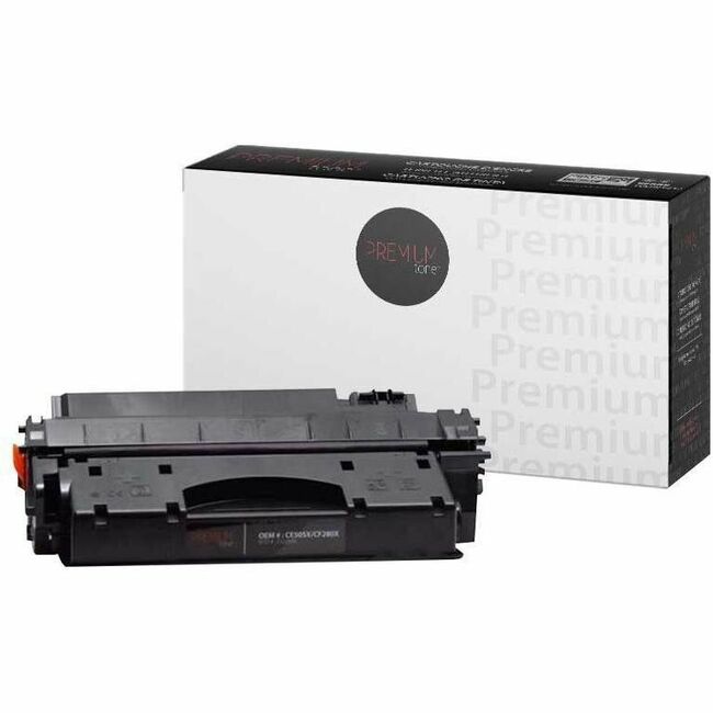 Premium Tone Toner Cartridge - Alternative for Hewlett Packard CE505X / CF280X, Canon 119 II / 3480B001 - Black