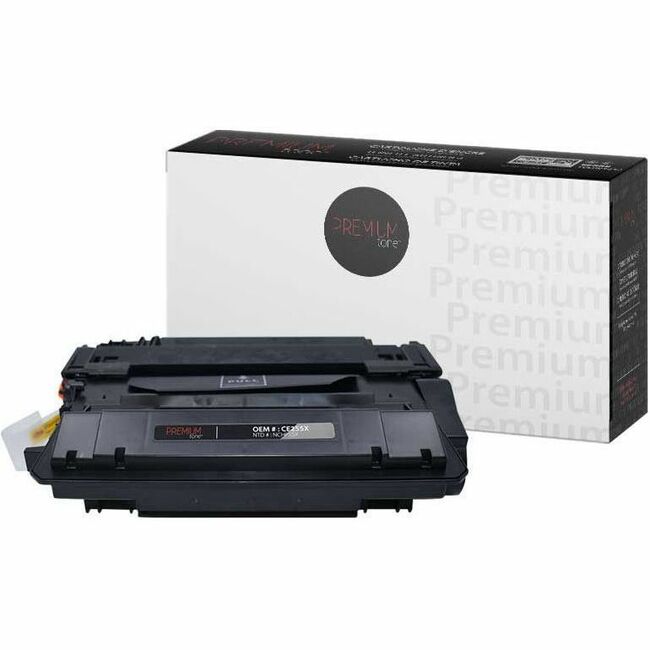 Premium Tone Toner Cartridge - Alternative for Hewlett Packard CE255X / 55X - Black