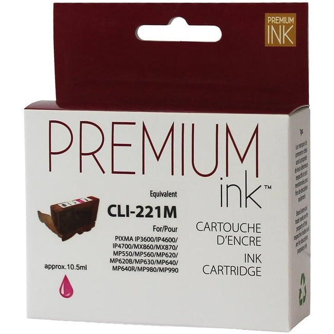 Premium Ink Ink Cartridge - Alternative for Canon CLI221M - Magenta