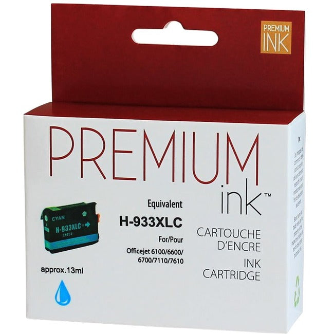 Premium Ink Ink Cartridge - Alternative for Hewlett Packard CN054AN / 933XL - Cyan