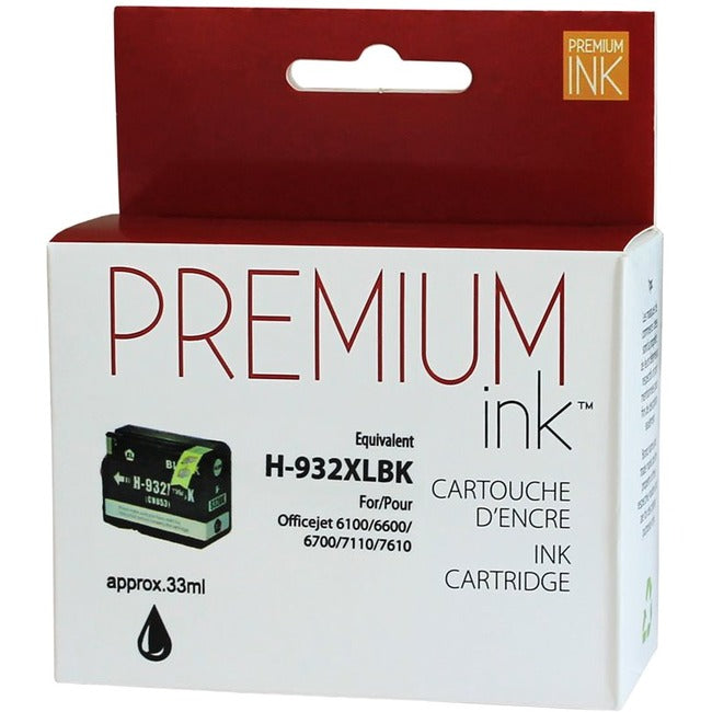 Premium Ink Ink Cartridge - Alternative for Hewlett Packard CN053AN / 932XL - Black