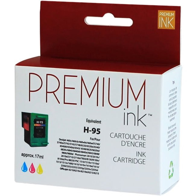 Premium Ink Ink Cartridge - Remanufactured for Hewlett Packard C8766WC / No. 95 - Color
