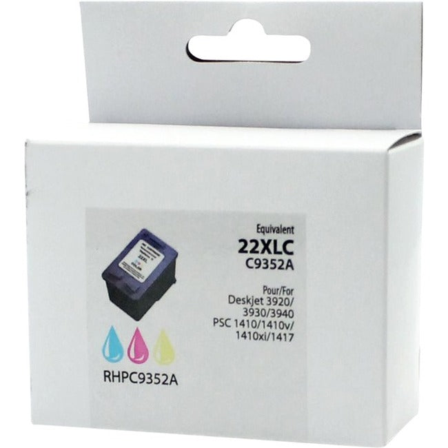 Neutral Box Ink Cartridge - Remanufactured for Hewlett Packard C9352A / 22XL - Color