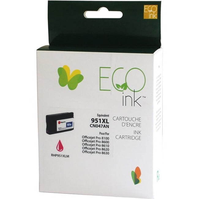 Eco Ink Ink Cartridge - Remanufactured for Hewlett Packard CN047AN / 951XL - Magenta