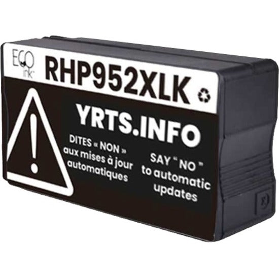 Eco Ink Ink Cartridge - Remanufactured for Hewlett Packard F6U19AN / 952XL - Black - RHP952XLK