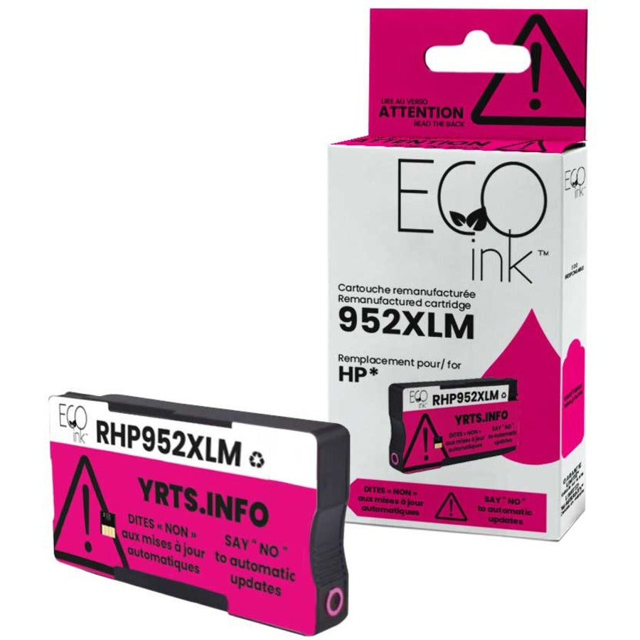 Eco Ink Ink Cartridge - Remanufactured for Hewlett Packard L0S64AN / 952XL - Magenta