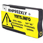 Eco Ink Ink Cartridge - Remanufactured for Hewlett Packard L0S67AN / 952XL - Yellow - RHP952XLY