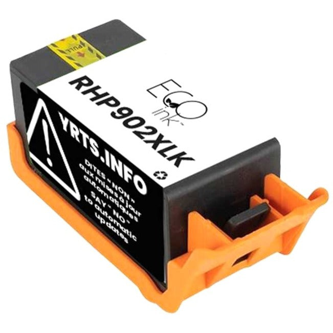 Eco Ink Ink Cartridge - Remanufactured for Hewlett Packard T6M14AN / 902XL - Black - RHP902XLK