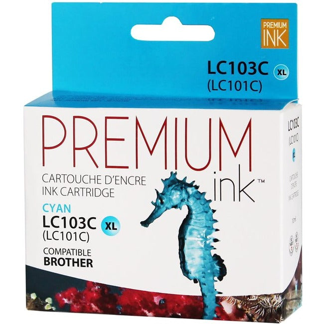 Premium Ink Ink Cartridge - Alternative for Brother LC103CS - Cyan