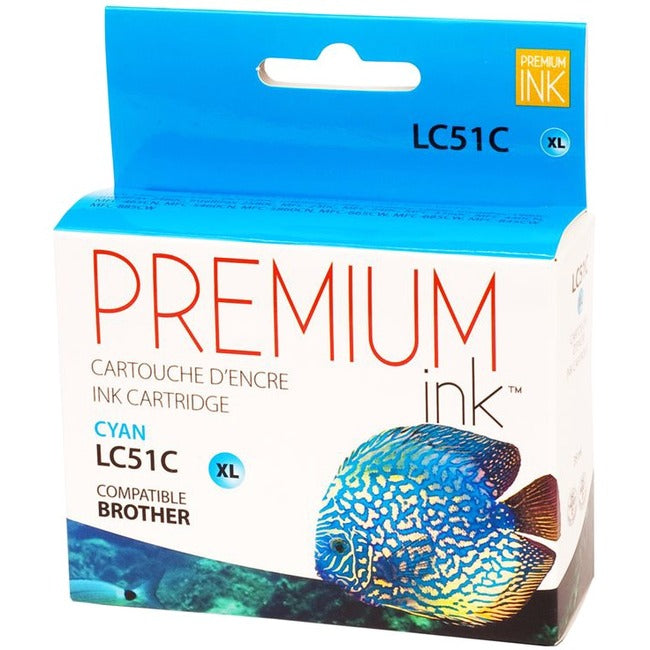 Premium Ink Ink Cartridge - Alternative for Brother LC51C - Cyan