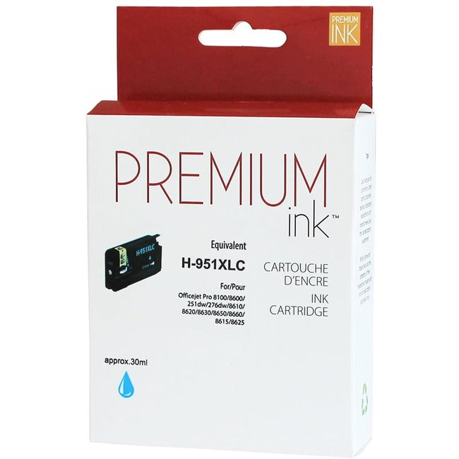 Premium Ink Ink Cartridge - Alternative for Hewlett Packard CN046AN / 951XL - Cyan