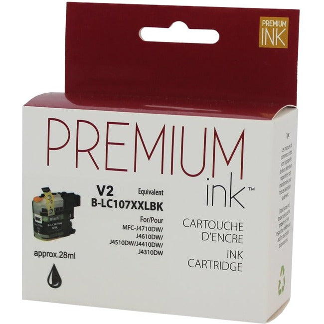 Premium Ink Ink Cartridge - Alternative for Brother LC107BKS - Black