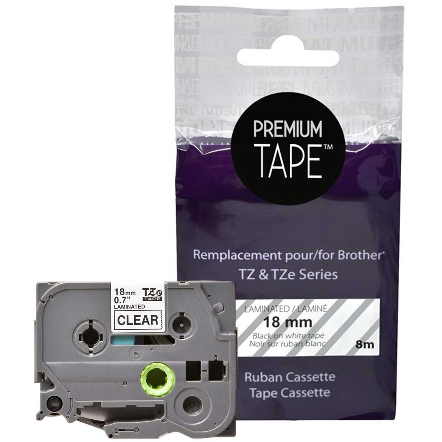 Premium Tape Label Tape - Alternative for Brother TZe-141