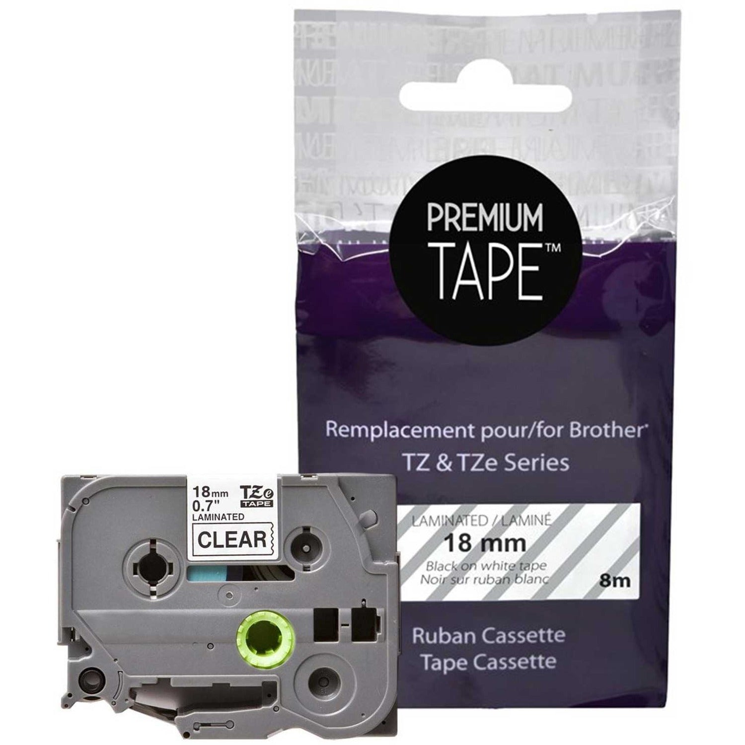 Premium Tape Label Tape - Alternative for Brother TZe-141