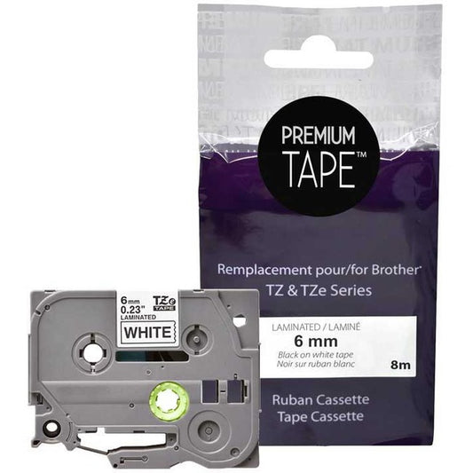 Premium Tape Label Tape - Alternative for Brother TZe-211