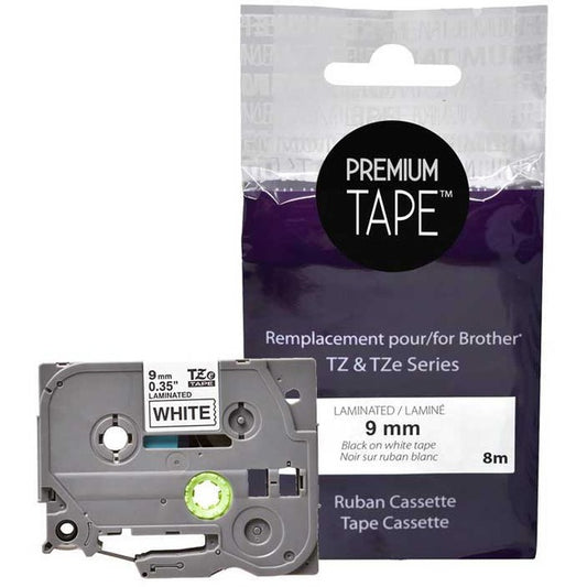 Premium Tape Label Tape - Alternative for Brother TZe-221