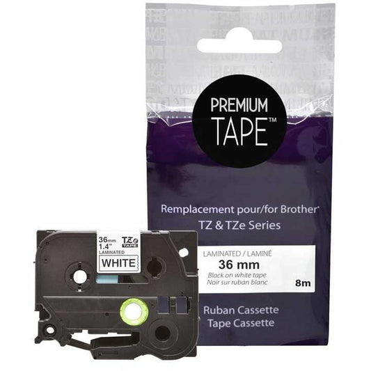 Premium Tape Label Tape - Alternative for Brother TZe-261