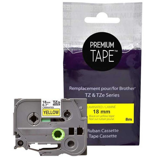 Premium Tape Label Tape - Alternative for Brother TZe-641