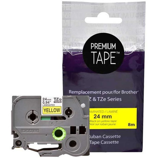 Premium Tape Label Tape - Alternative for Brother TZe-651
