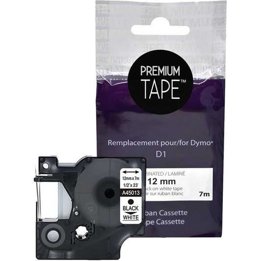Premium Tape Label Tape - Alternative for Dymo A45013