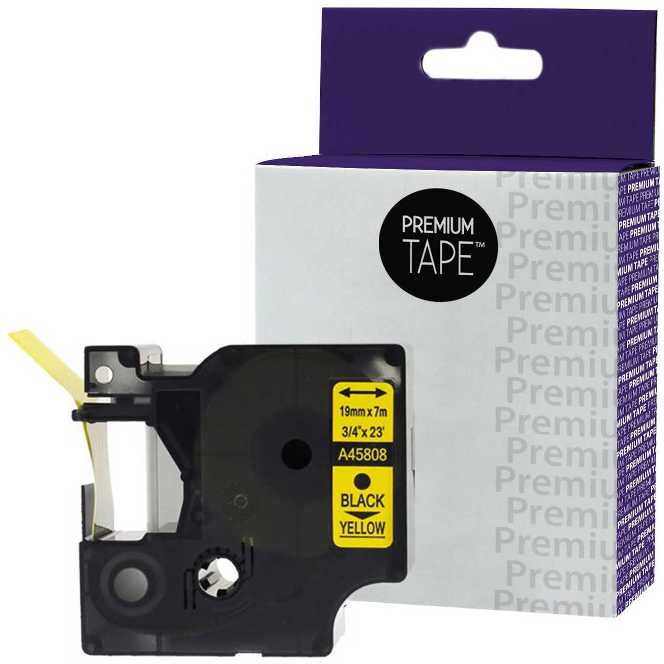 Premium Tape Label Tape - Alternative for Dymo A45808