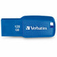 Verbatim 128GB Ergo USB 3.0 Flash Drive - Blue - 70880