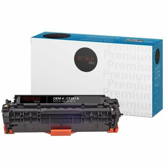 Premium Tone Toner Cartridge - Alternative for Hewlett Packard CF381A / 312A - Cyan