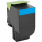 EcoTone Toner Cartridge - Remanufactured for Lexmark 801HC / 80C1HC0 - Cyan - RLEX-801HC