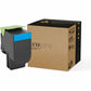 EcoTone Toner Cartridge - Remanufactured for Lexmark 801HC / 80C1HC0 - Cyan