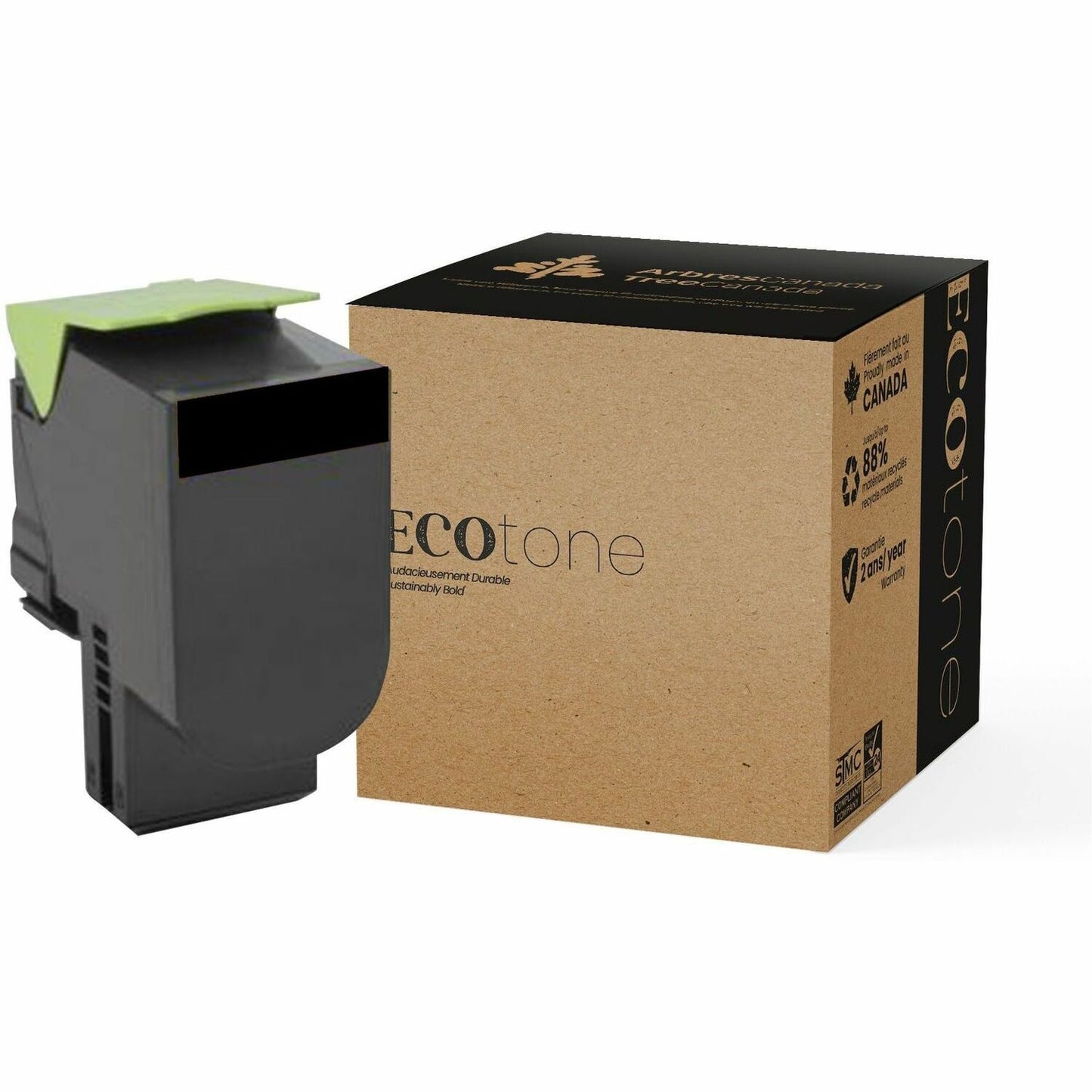 EcoTone Toner Cartridge - Remanufactured for Lexmark 801HK / 80C1HK0 - Black