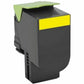 EcoTone Toner Cartridge - Remanufactured for Lexmark 801HY / 80C1HY0 - Yellow - RLEX-801HY