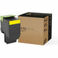 EcoTone Toner Cartridge - Remanufactured for Lexmark 801HY / 80C1HY0 - Yellow