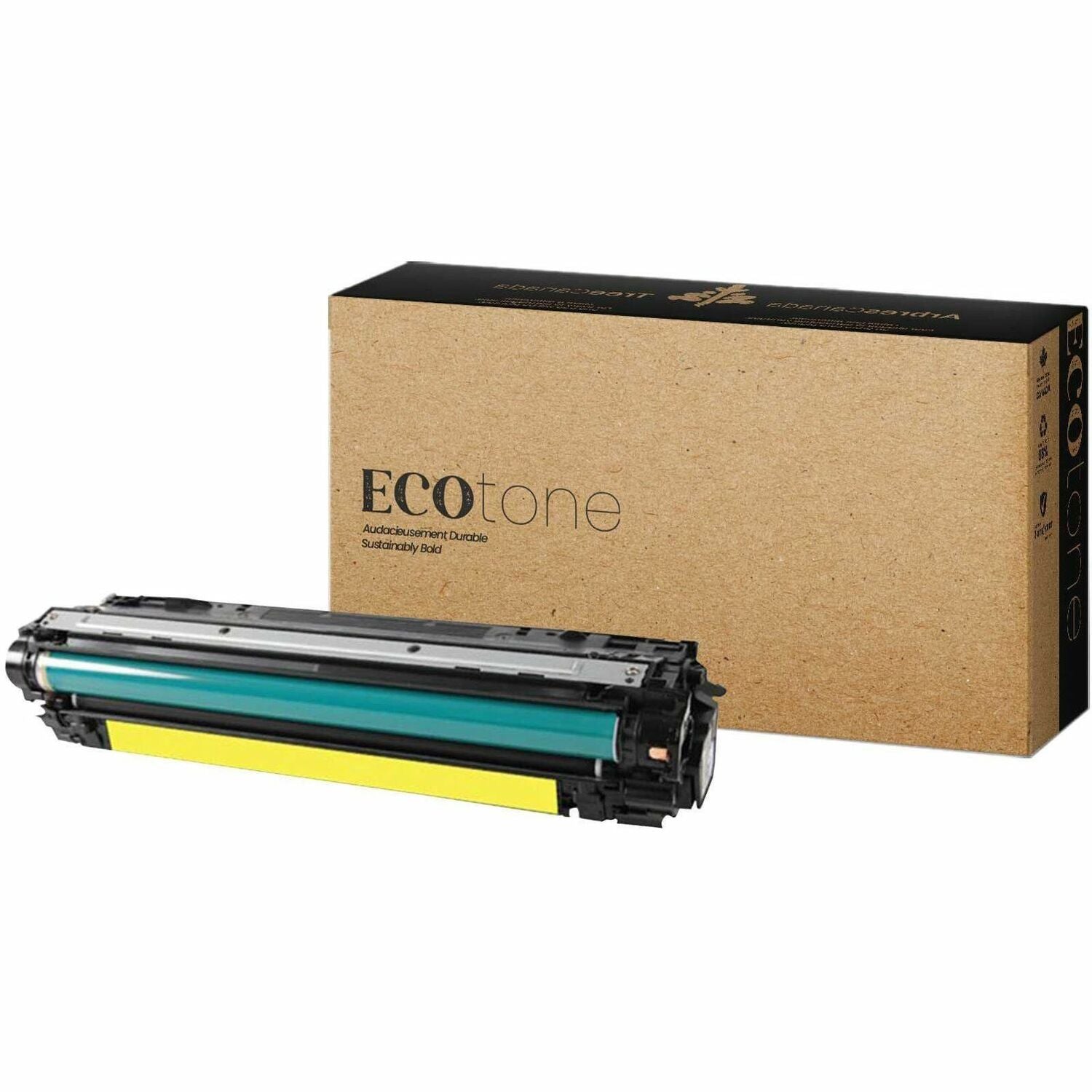 EcoTone Toner Cartridge - Remanufactured for Hewlett Packard CE742A / 307A / 742A - Yellow