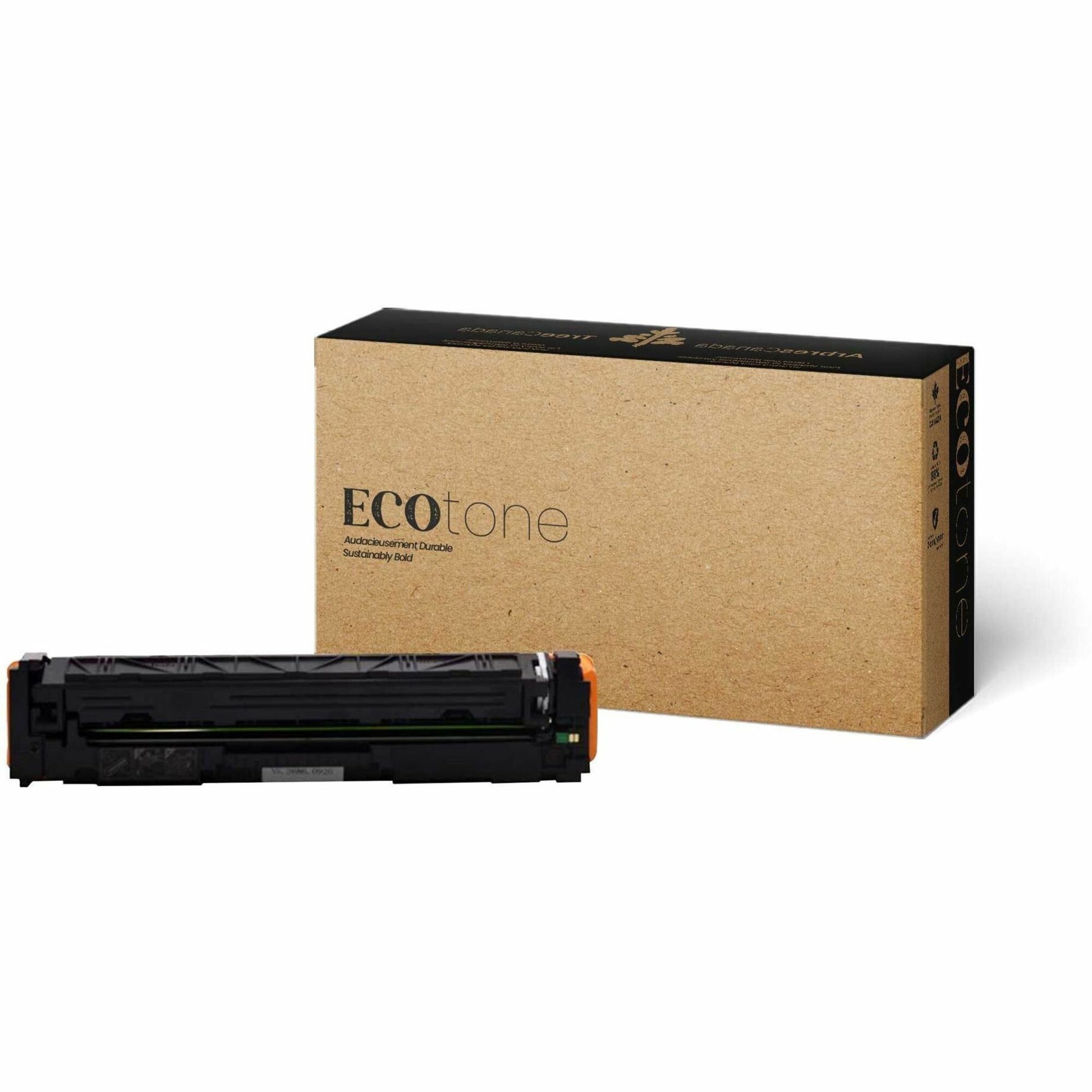 EcoTone Toner Cartridge - Remanufactured for Hewlett Packard CF402X / 201X - Yellow