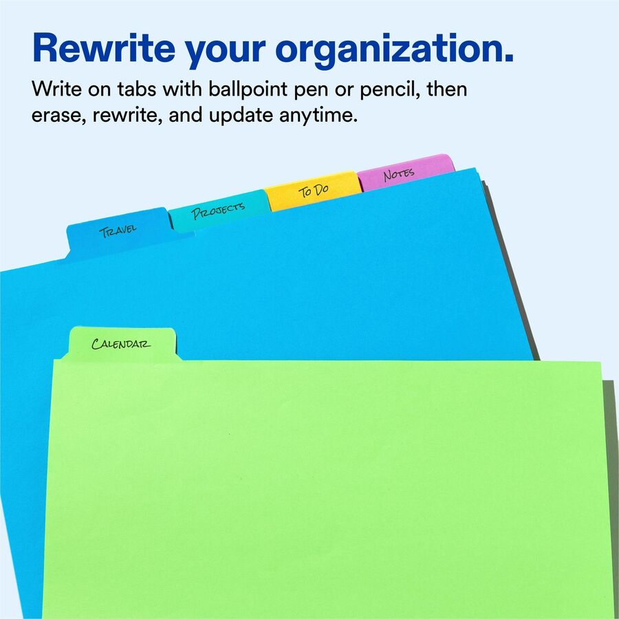 Avery&reg; Big Tab™ Write & Erase Dividers 5 tabs, 1 set - 23180