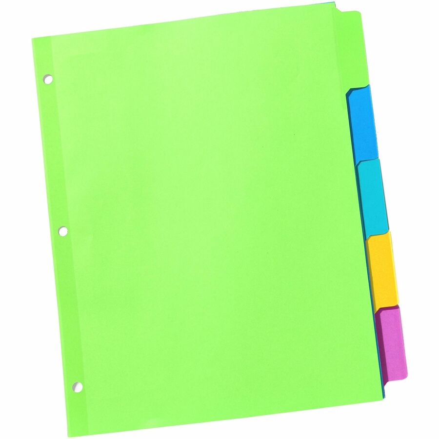 Avery&reg; Big Tab™ Write & Erase Dividers 5 tabs, 1 set - 23180